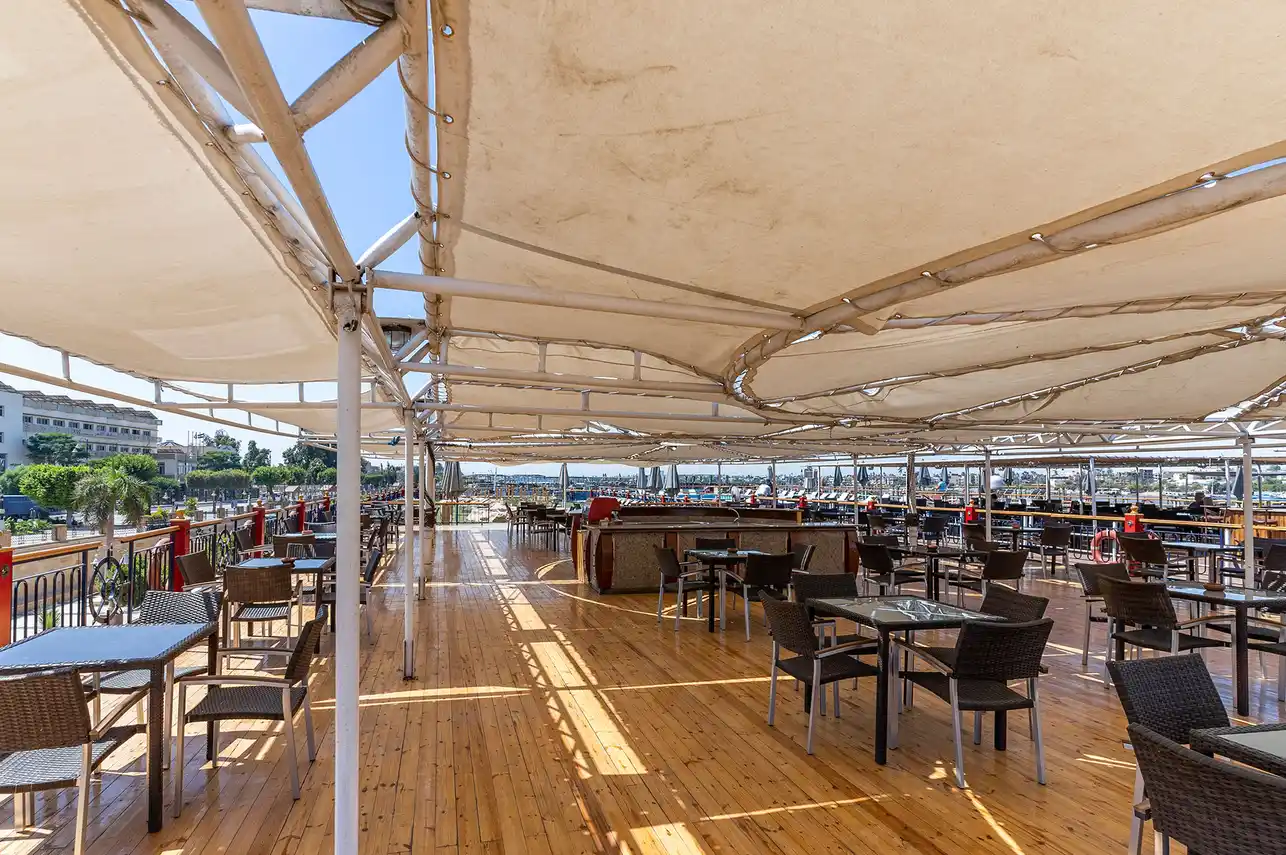 Sun deck of the MS Monaco Nile Cruise Nile cruise